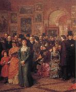 William Powell Frith The Private View of the Royal Academy Spain oil painting artist